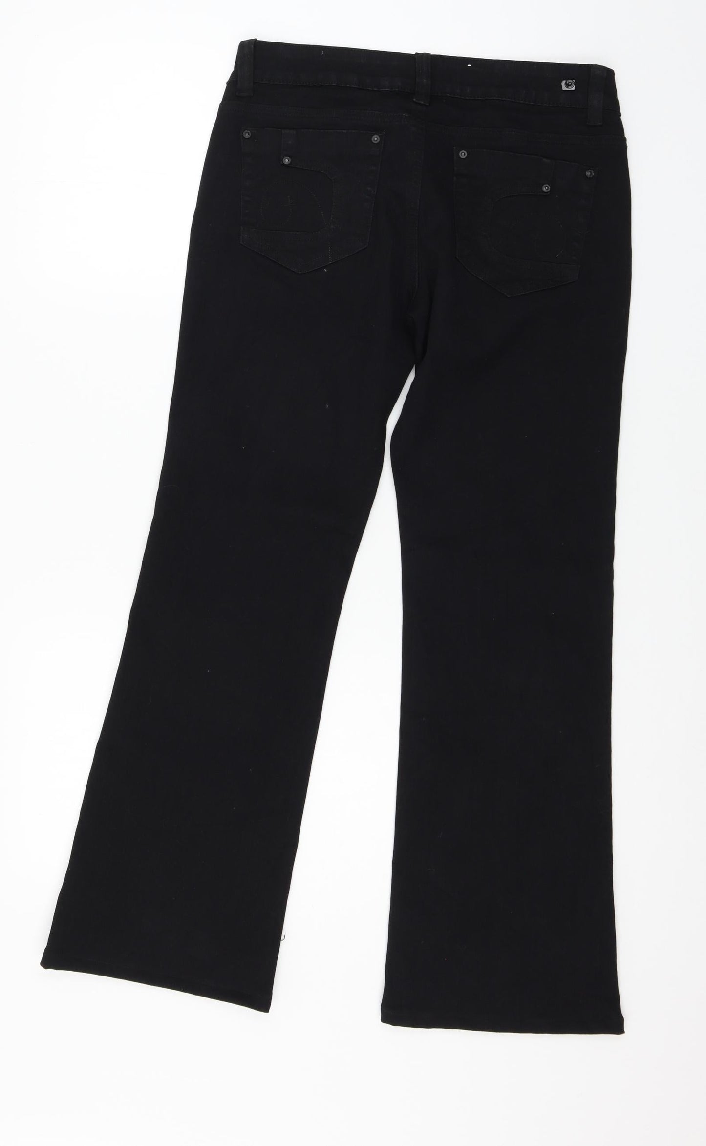 First Feel Womens Black  Denim Bootcut Jeans Size 30 in L28 in