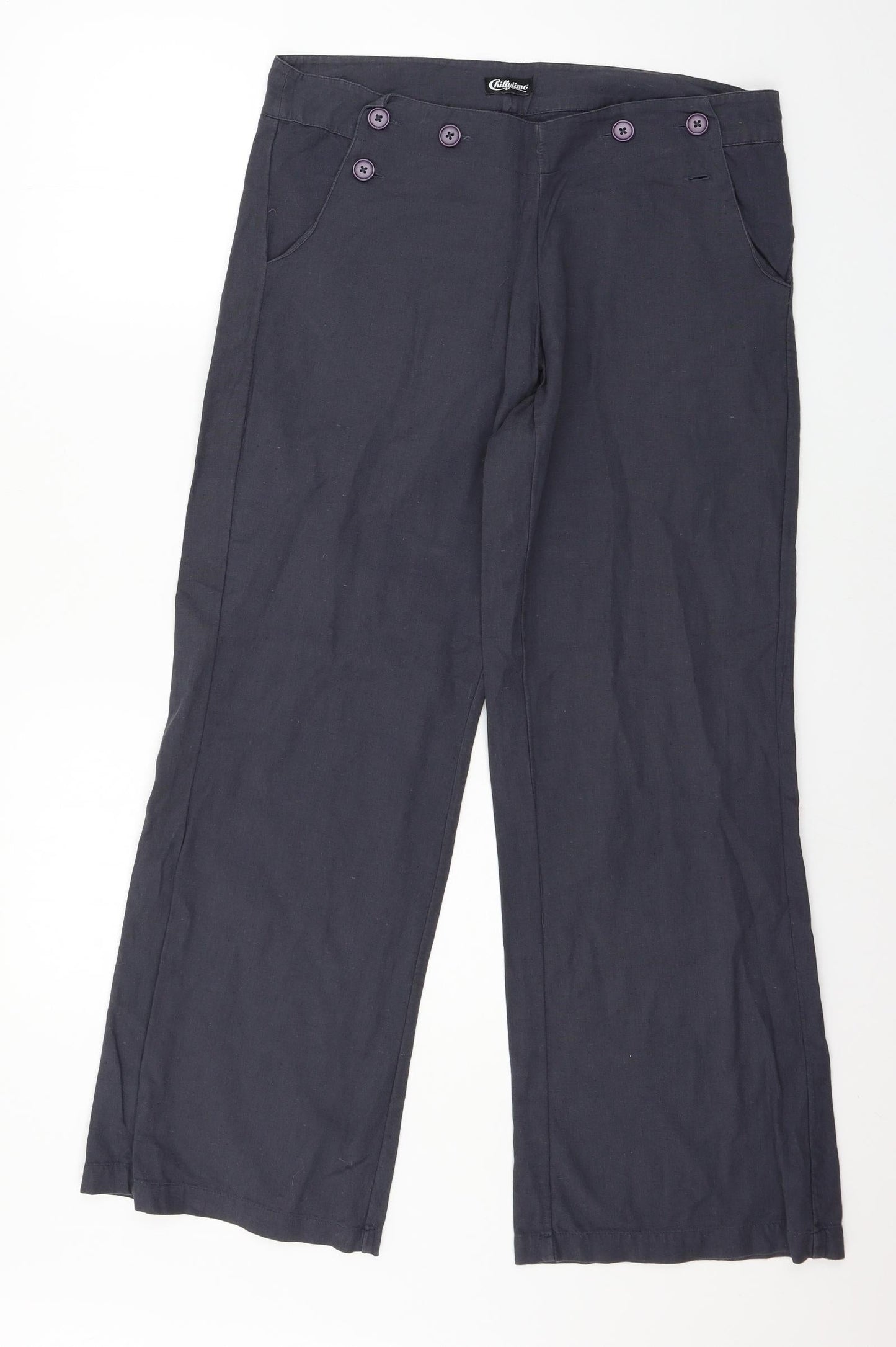 Chillytime Womens Blue   Trousers  Size 14 L29 in