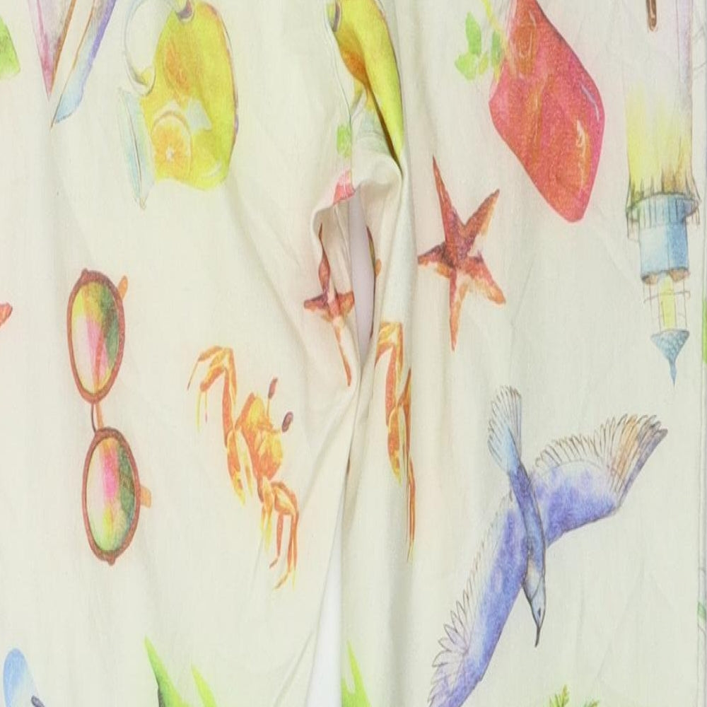 Preworn Womens Multicoloured Geometric  Trousers  Size 32 in L26 in