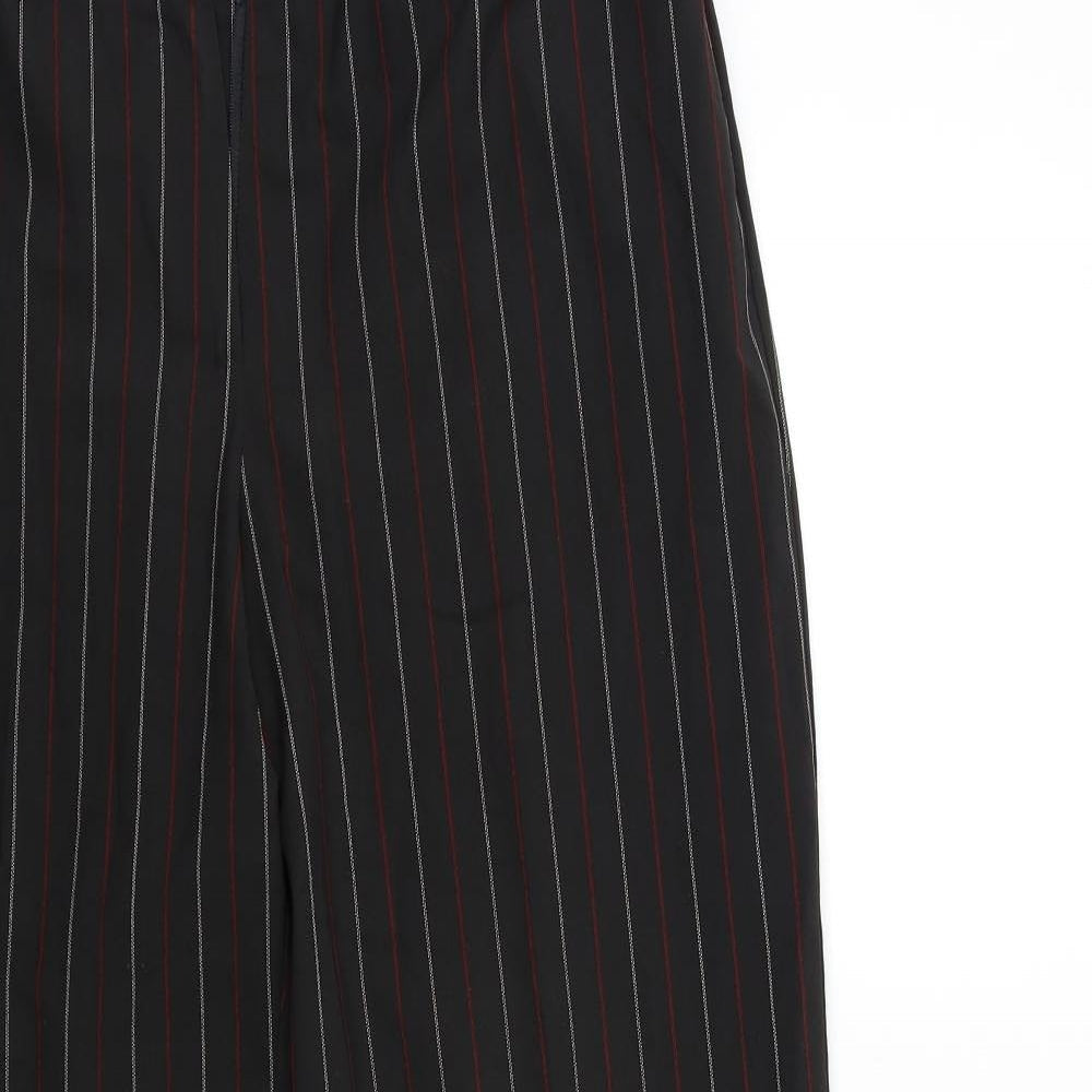Preworn Womens Black Striped  Trousers  Size 36 in L30 in