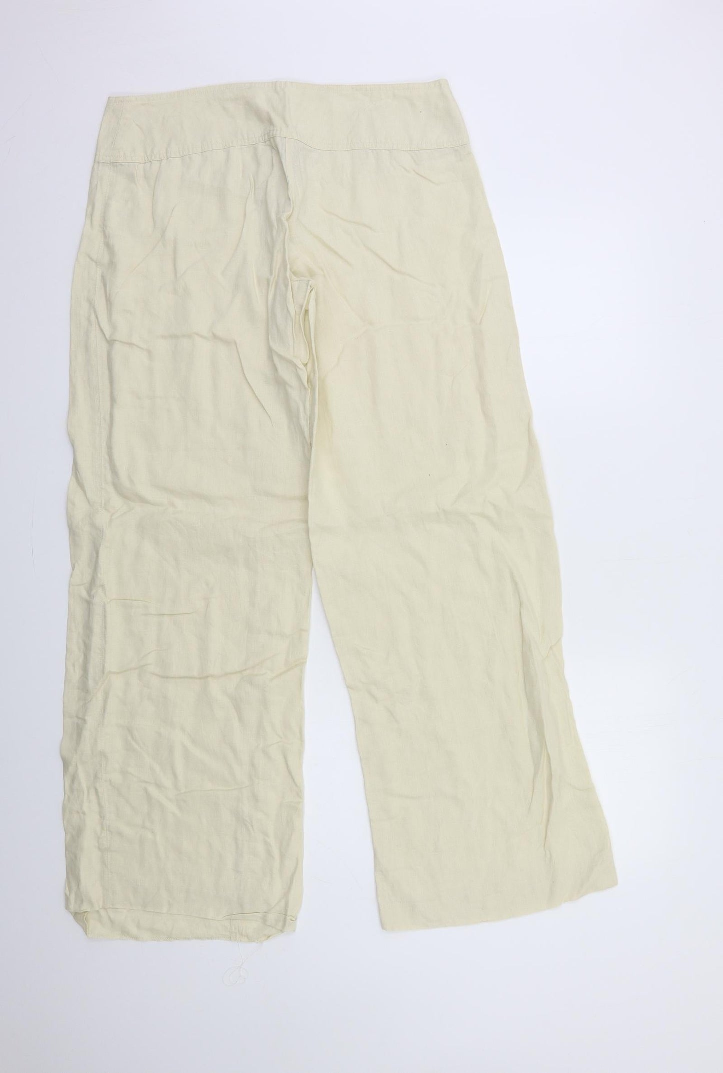 H&M Womens Beige   Trousers  Size 14 L32 in