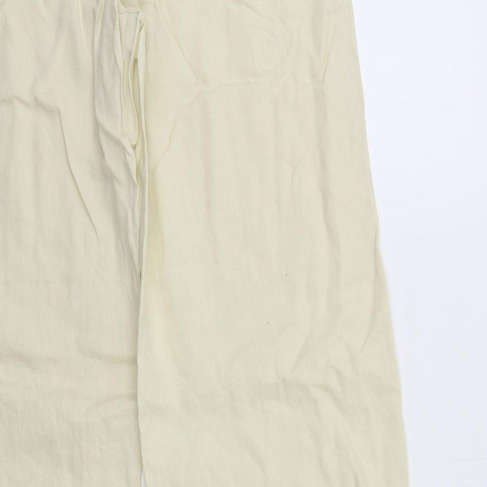 H&M Womens Beige   Trousers  Size 14 L32 in