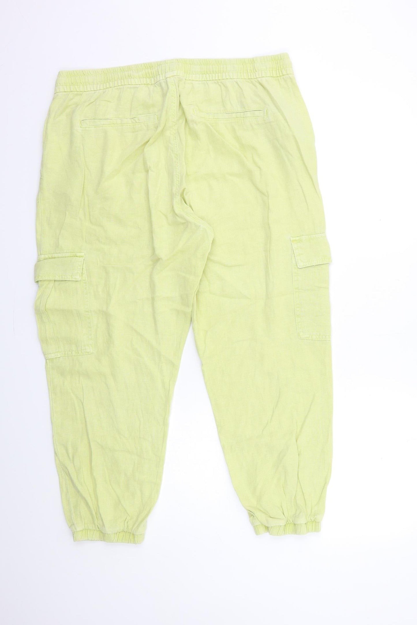 Principles Womens Green   Trousers  Size 14 L25 in