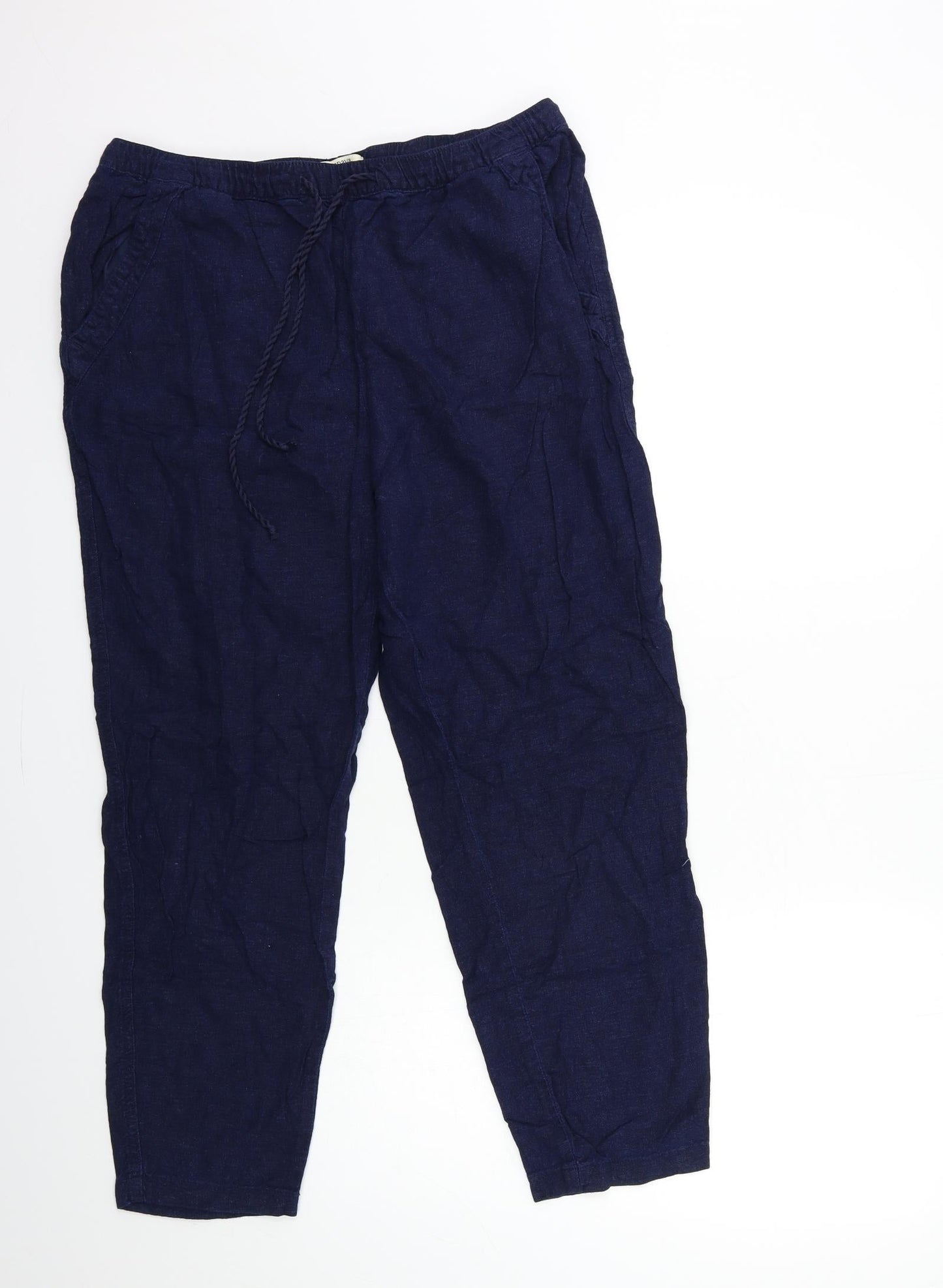 Papaya Womens Blue   Trousers  Size 14 L27 in
