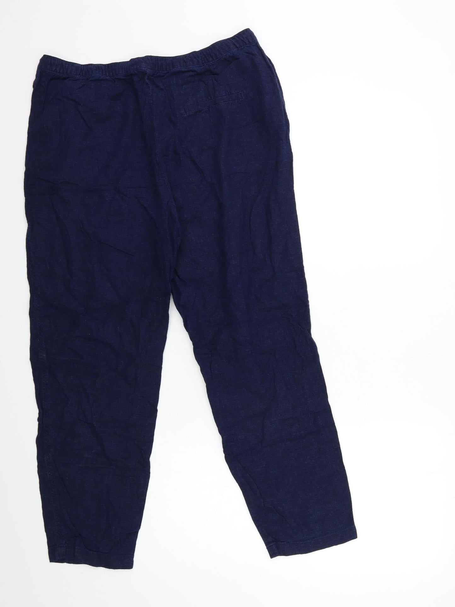 Papaya Womens Blue   Trousers  Size 14 L27 in