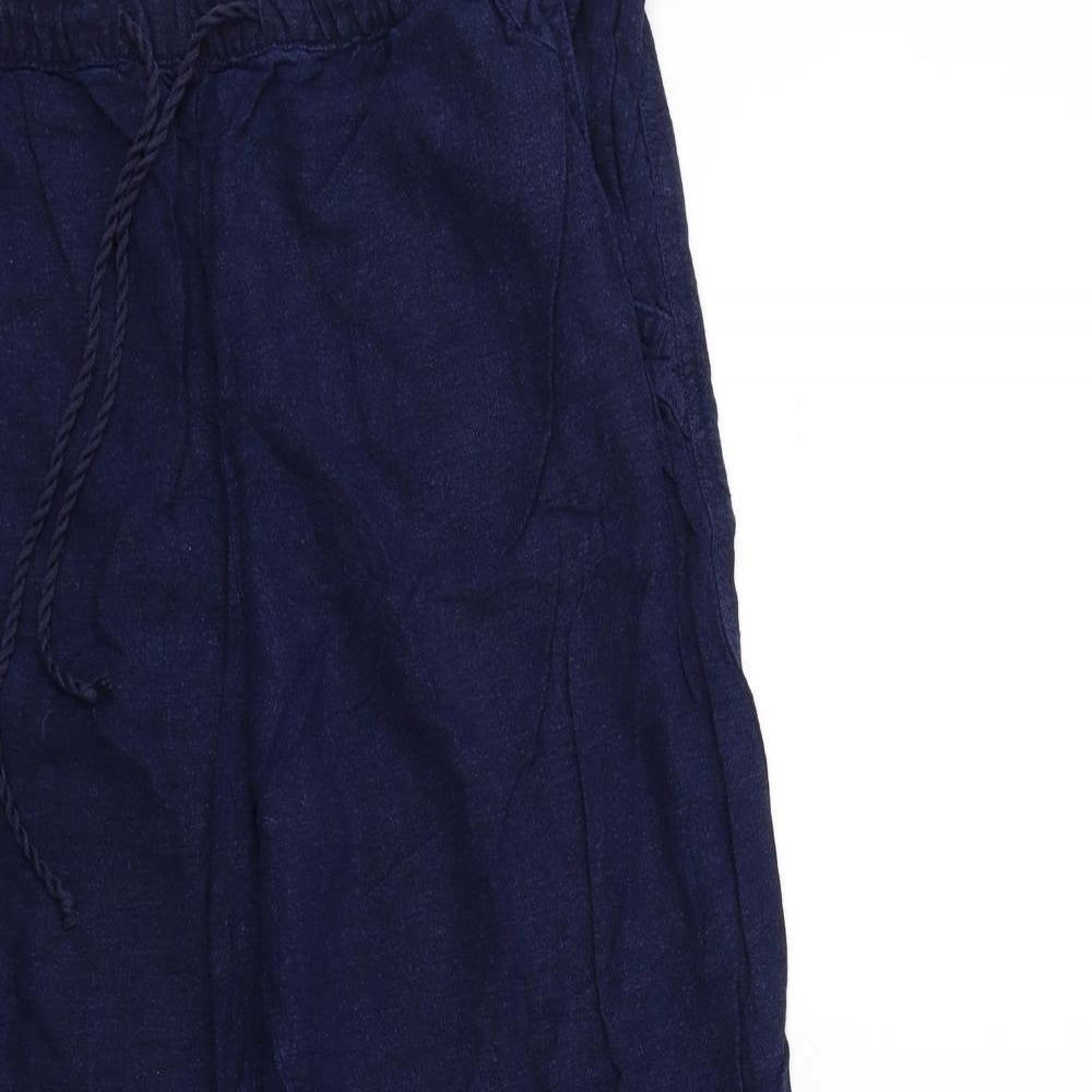 Papaya Womens Blue   Trousers  Size 14 L27 in