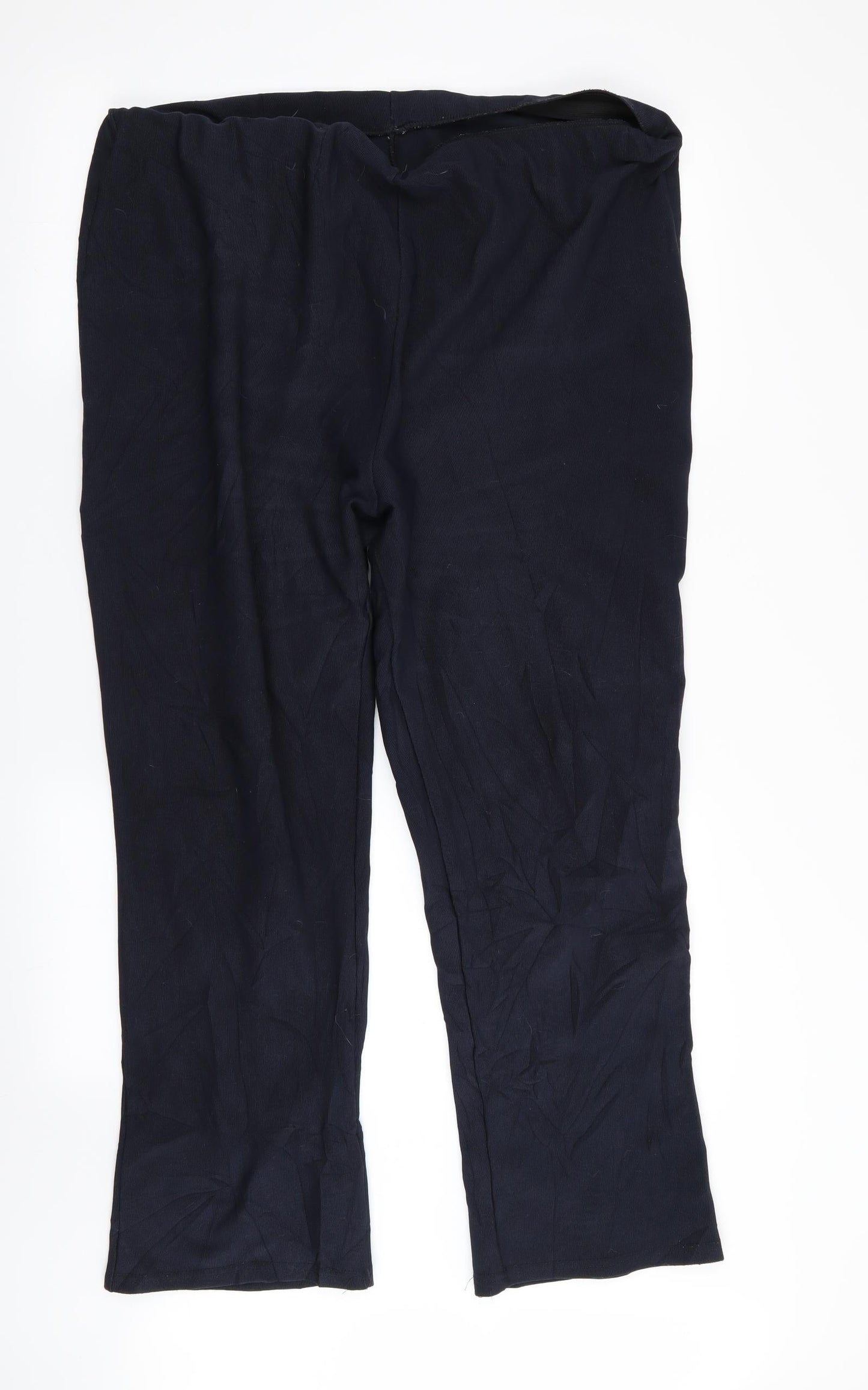 Preworn Womens Blue   Trousers  Size 20 L28 in - Stretch waistband