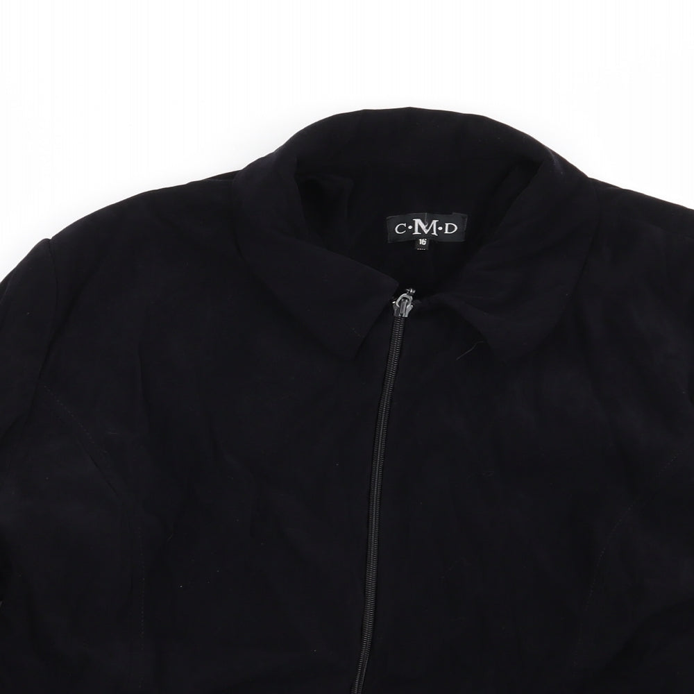 CMD Womens Black   Jacket Coat Size 10