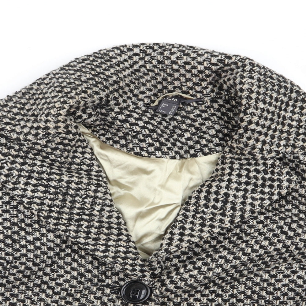 TCM Womens Multicoloured Check  Jacket Coat Size 12