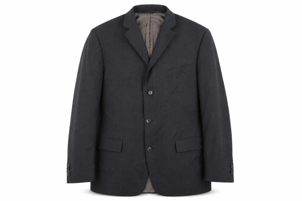 M&S Mens Grey Striped  Jacket Blazer Size 40