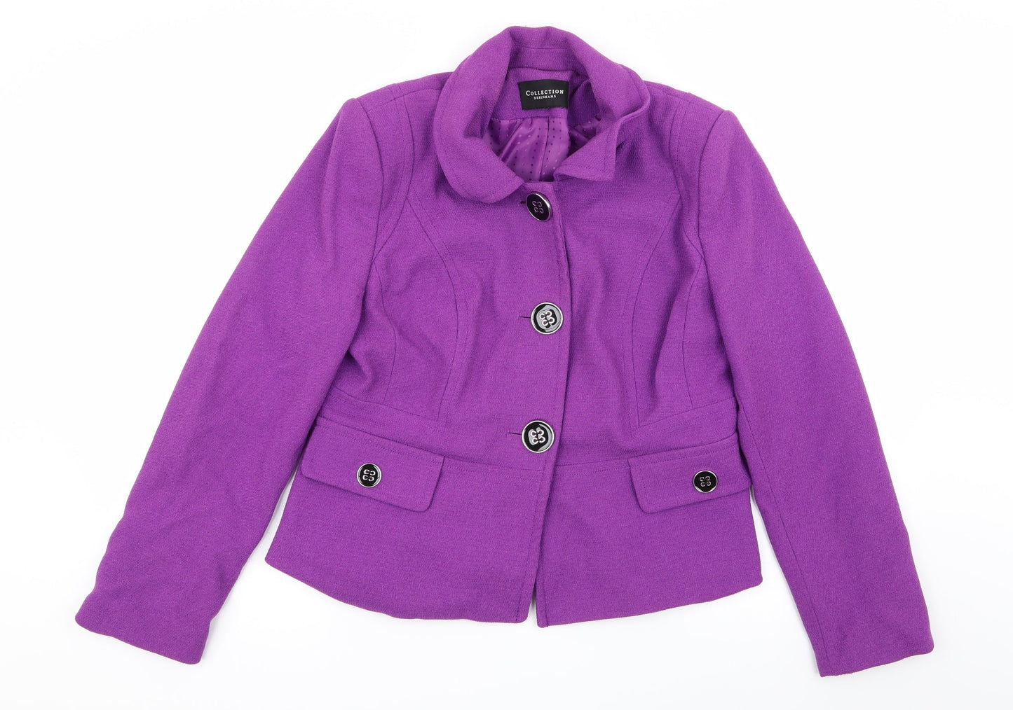 Debenhams Womens Purple   Overcoat Coat Size 14
