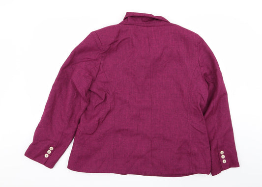 Special Collection Womens Purple   Jacket Blazer Size 18