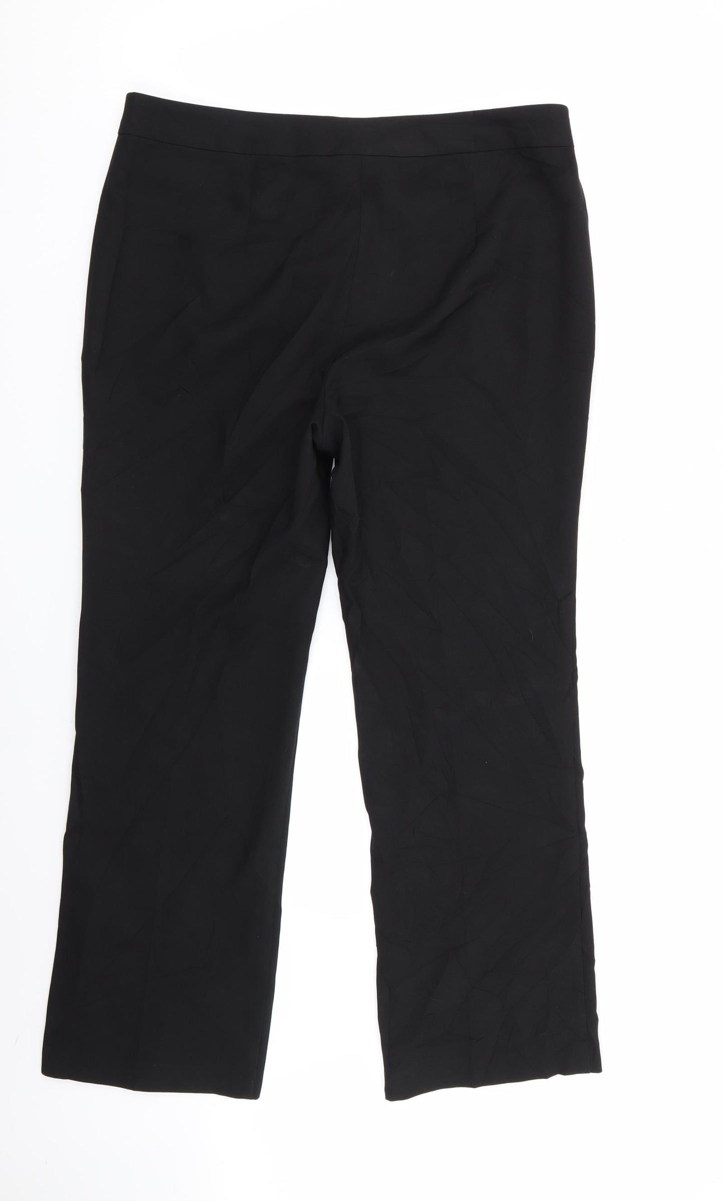 Papaya Womens Black   Trousers  Size 12 L28 in