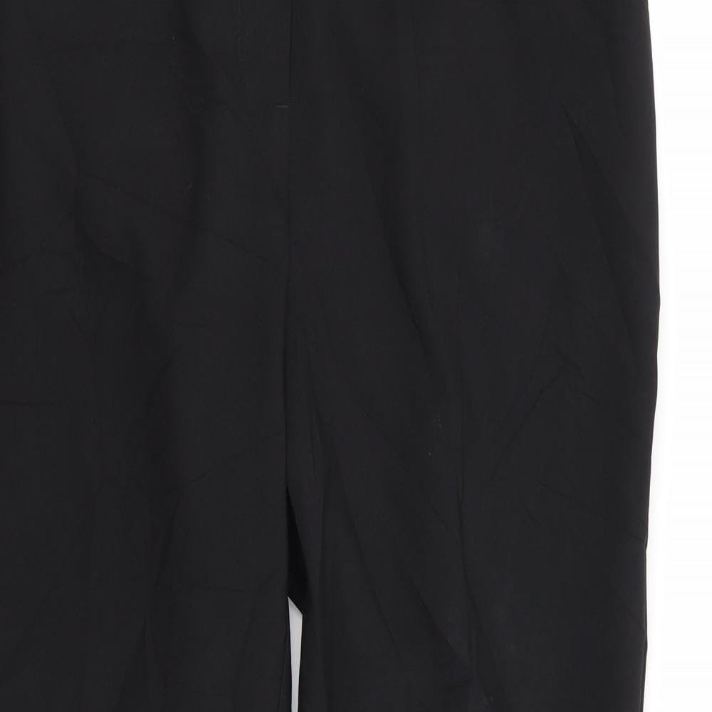 Papaya Womens Black   Trousers  Size 12 L28 in
