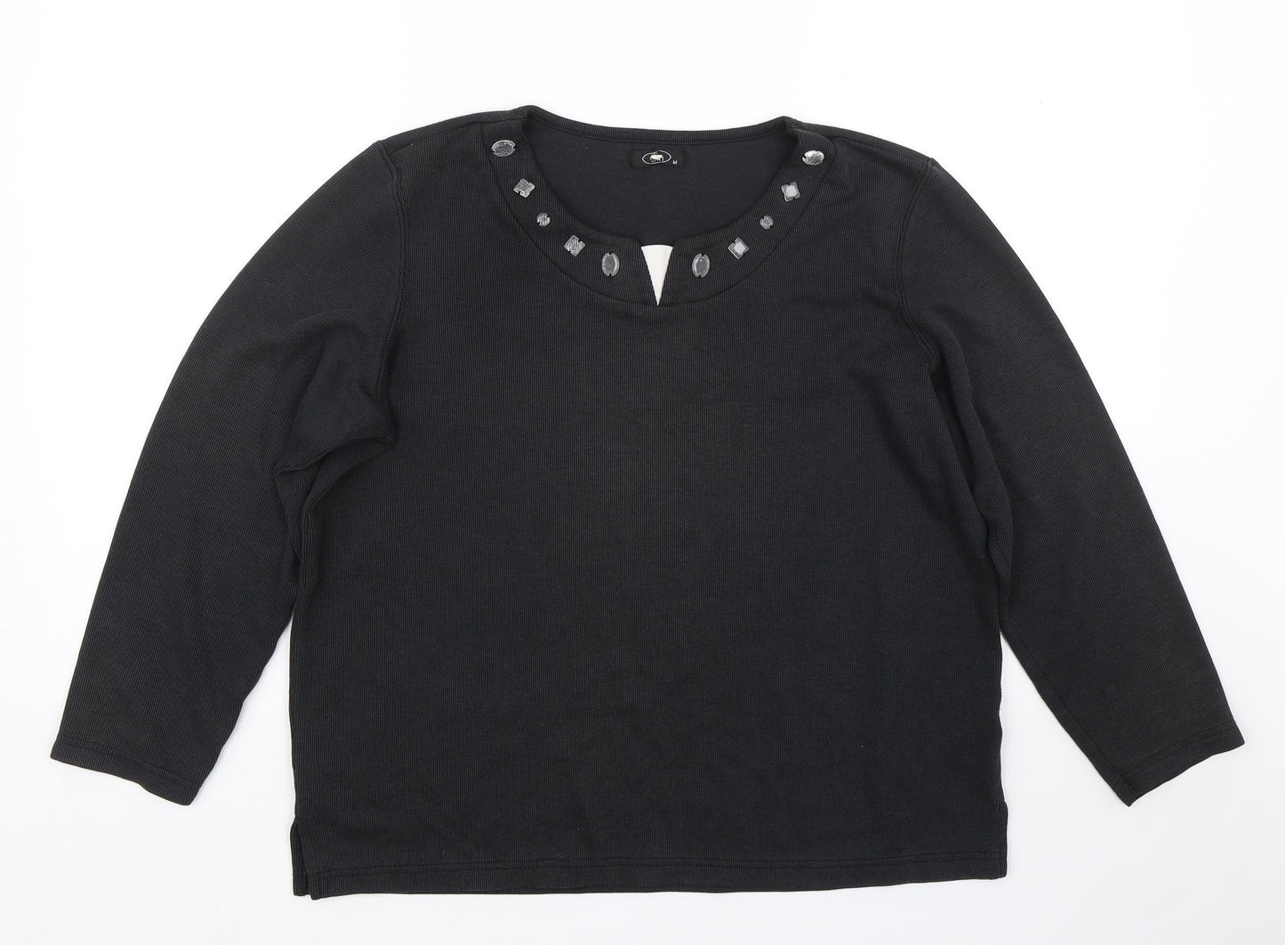 BM Womens Black   Pullover Jumper Size M