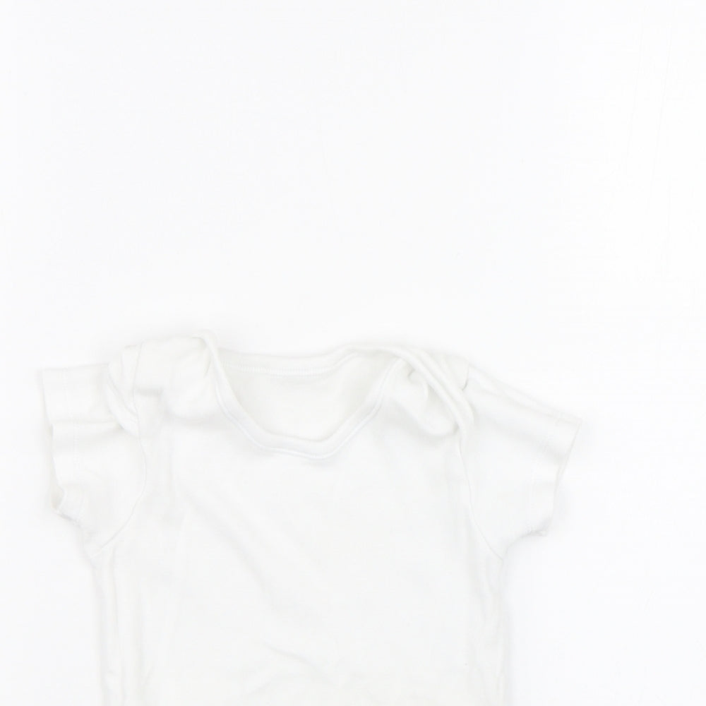 Nutmeg Baby White   Babygrow One-Piece Size 18-24 Months
