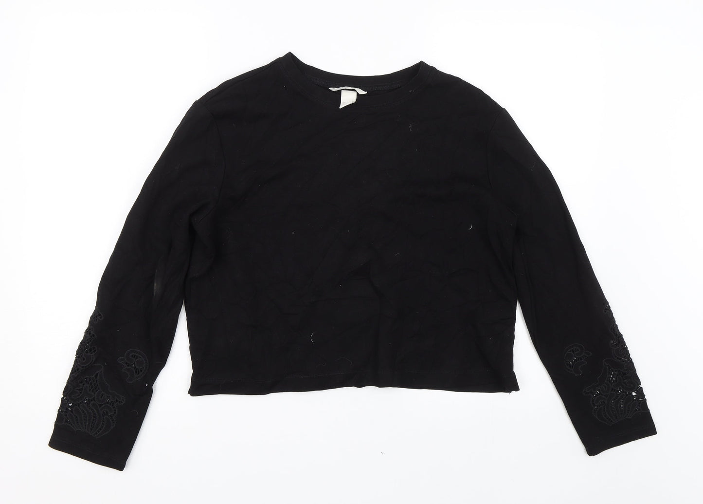 H&M Womens Black   Basic T-Shirt Size S