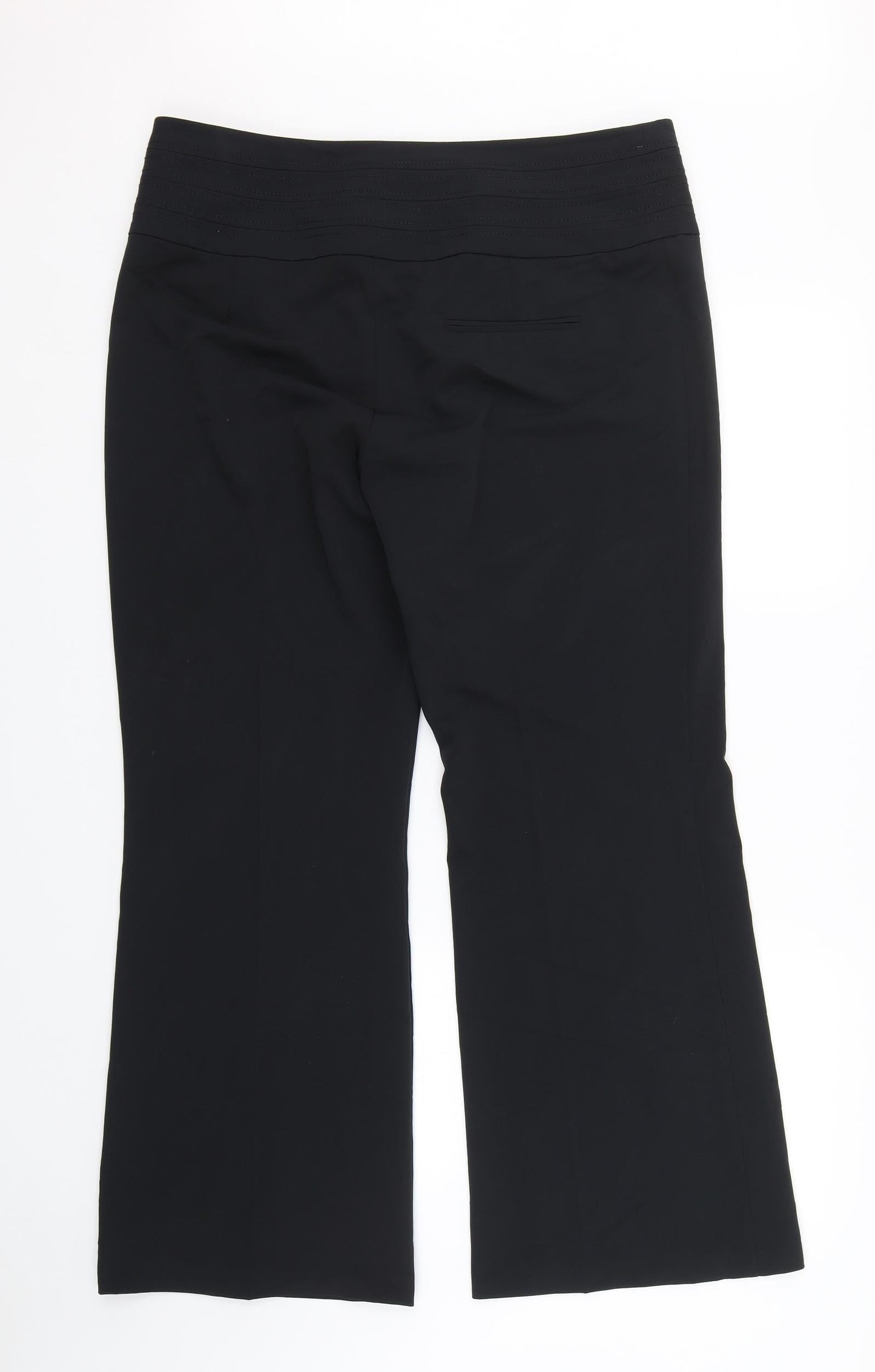 M&S Womens Black   Trousers  Size 16 L27 in