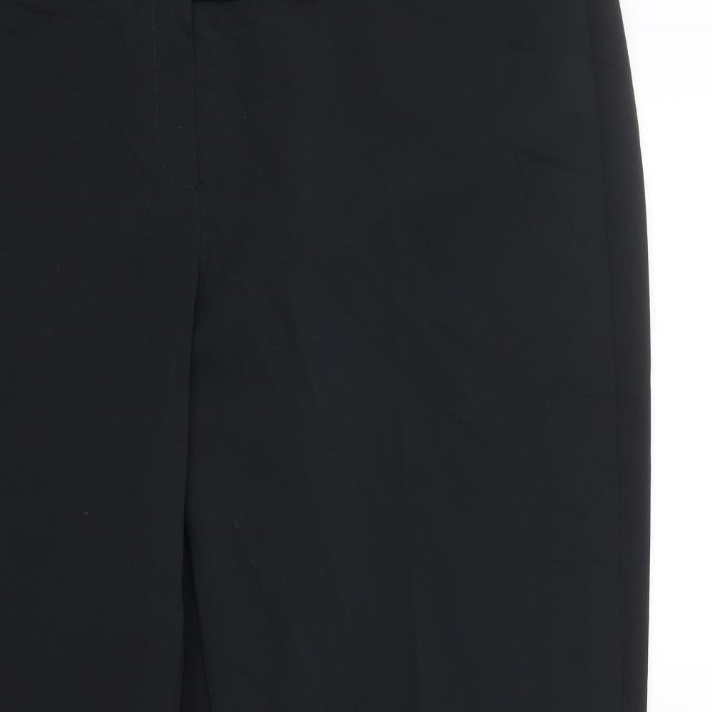 M&S Womens Black   Trousers  Size 16 L27 in