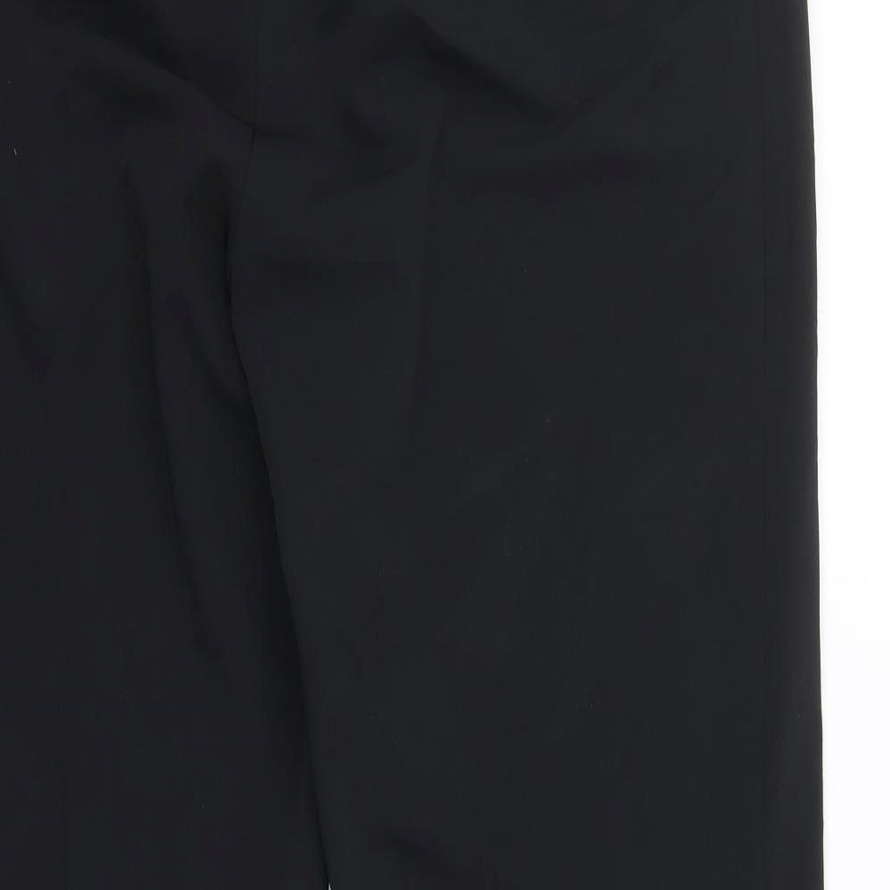 M&S Womens Black   Trousers  Size 16 L27 in