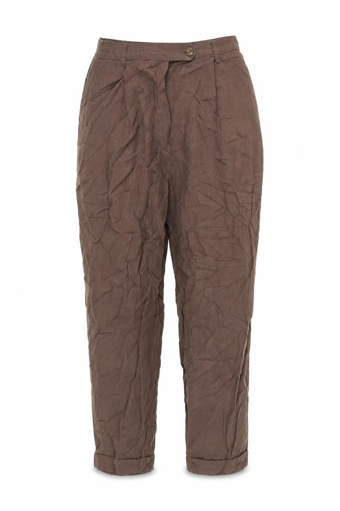 M&S Womens Brown   Trousers  Size 14 L25 in
