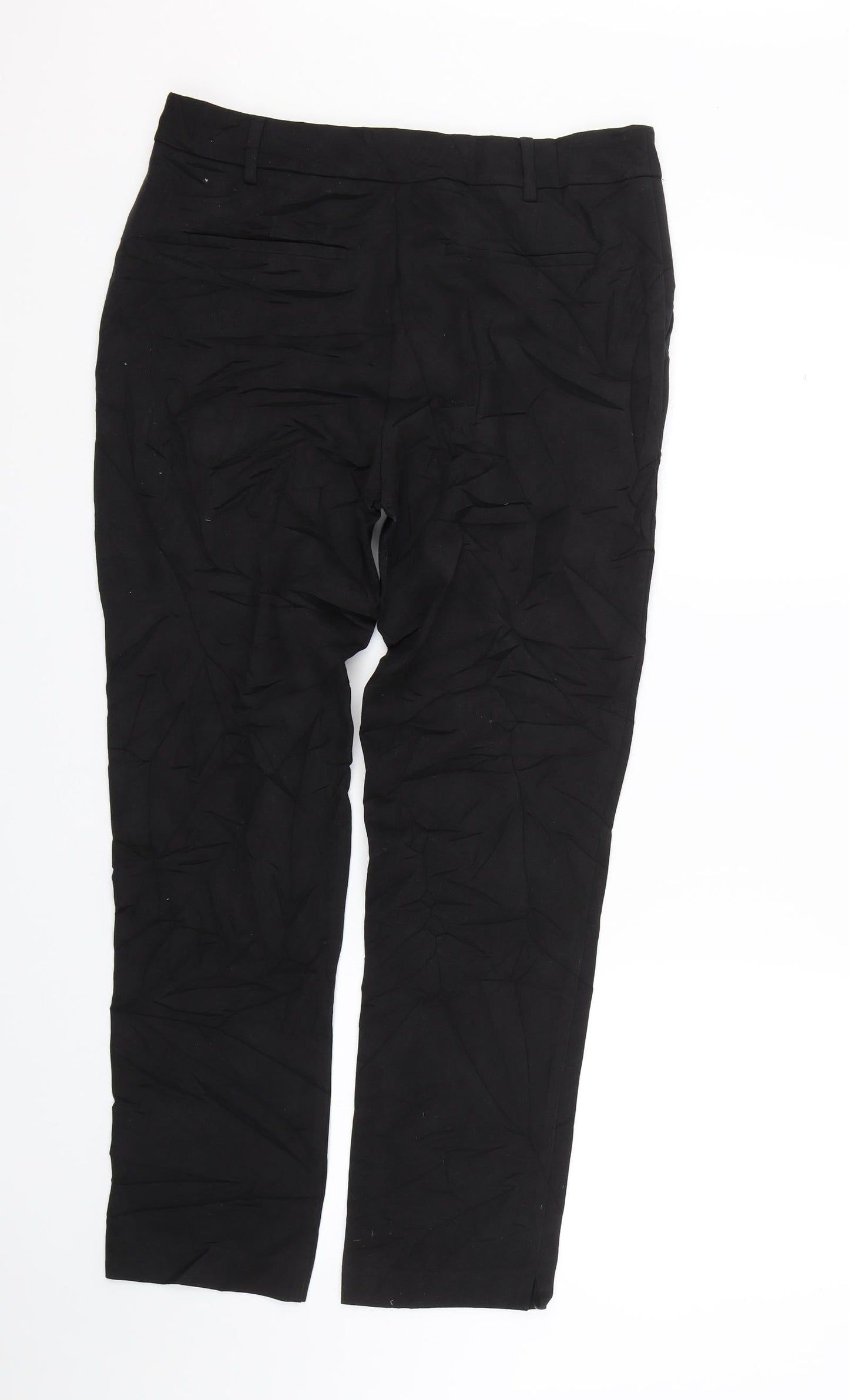 Papaya Womens Black   Trousers  Size 10 L26 in