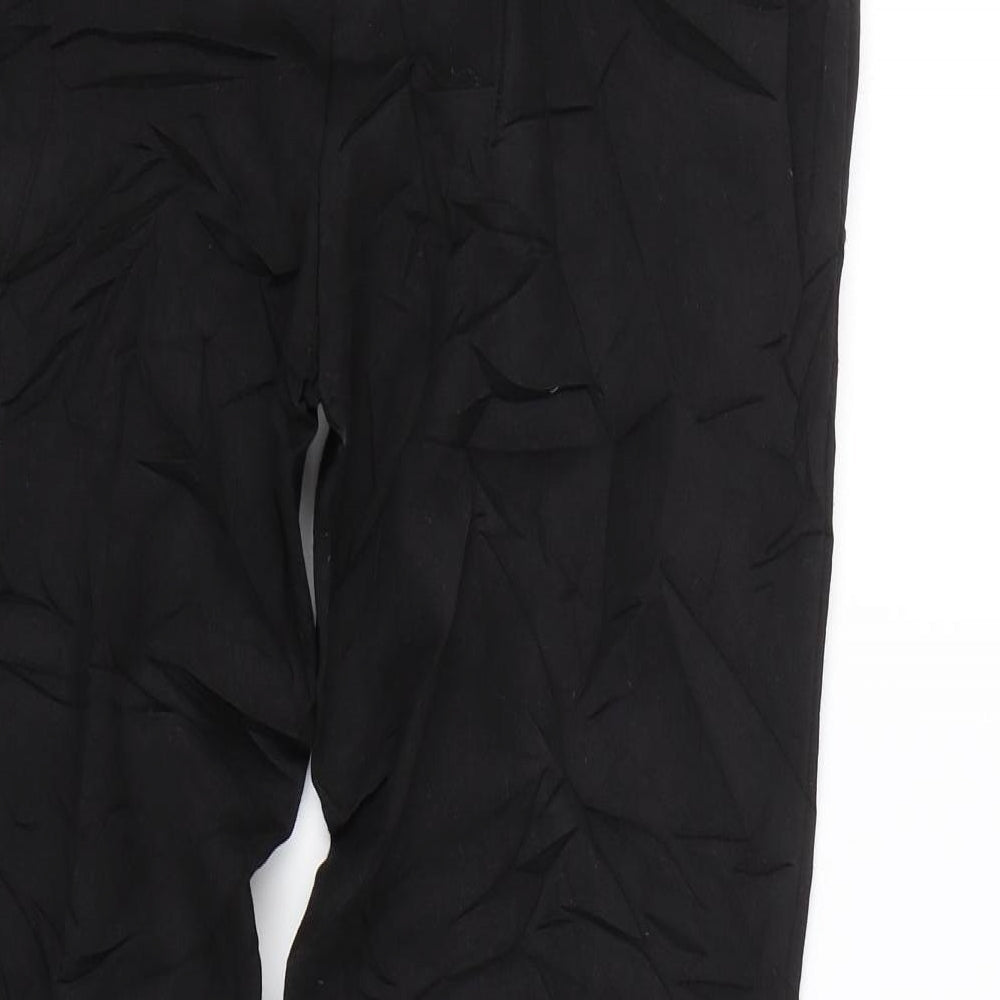 Papaya Womens Black   Trousers  Size 10 L26 in