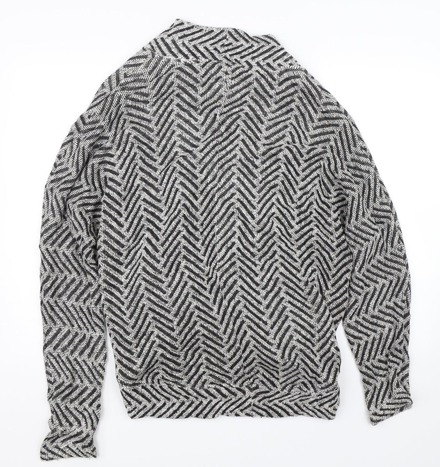 Select Womens Black Striped  Cardigan Jumper Size 12