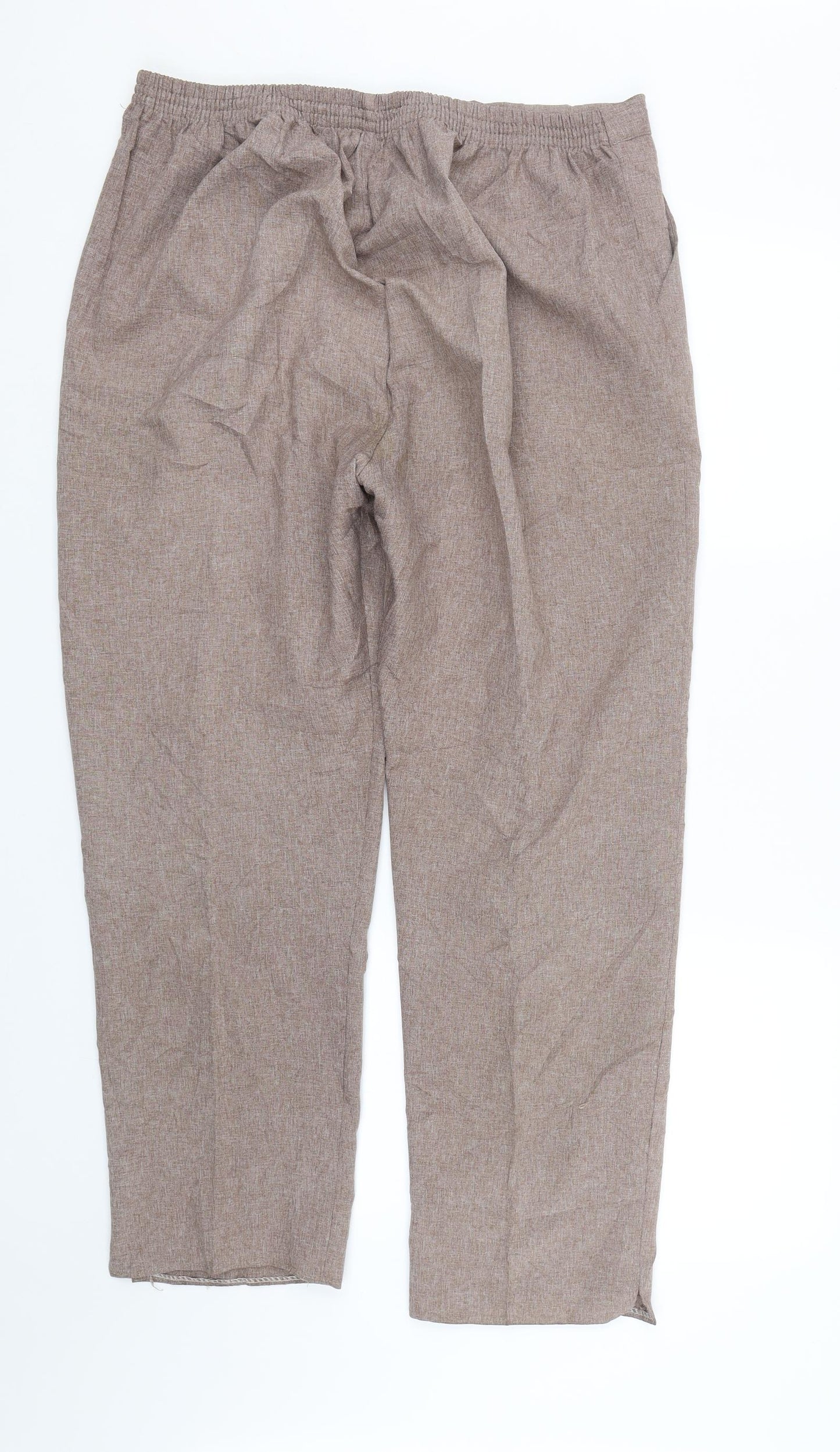 Preworn Womens Brown   Trousers  Size 18 L27.5 in