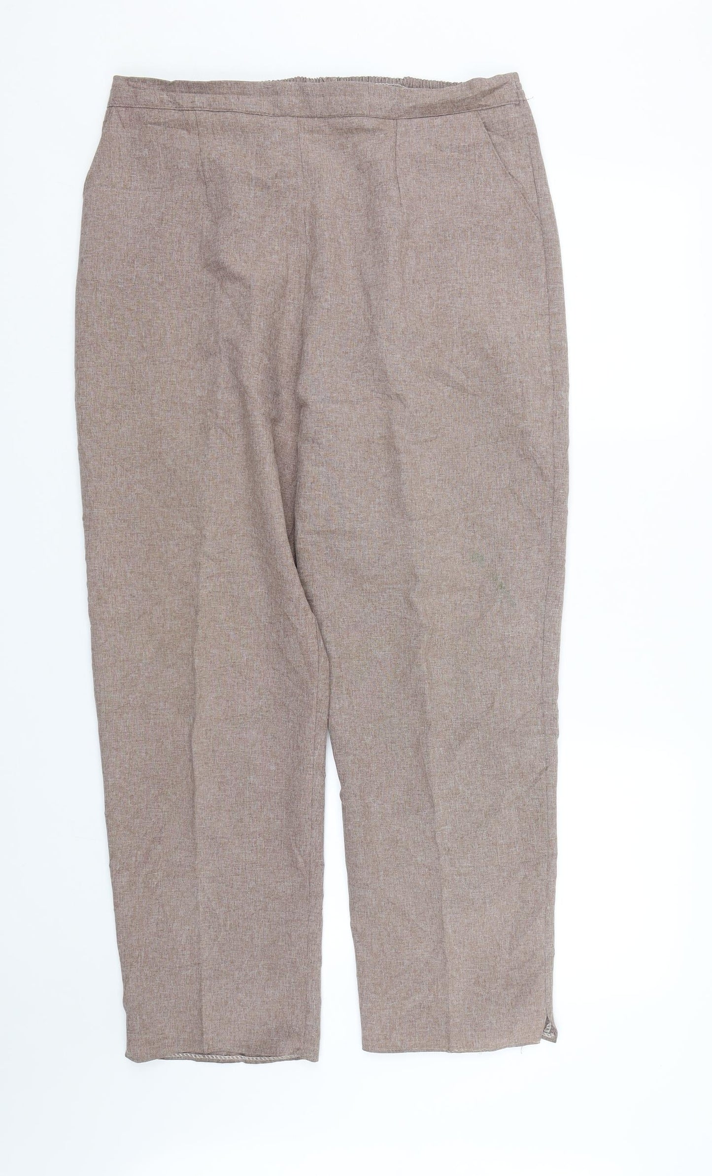 Preworn Womens Brown   Trousers  Size 18 L27.5 in