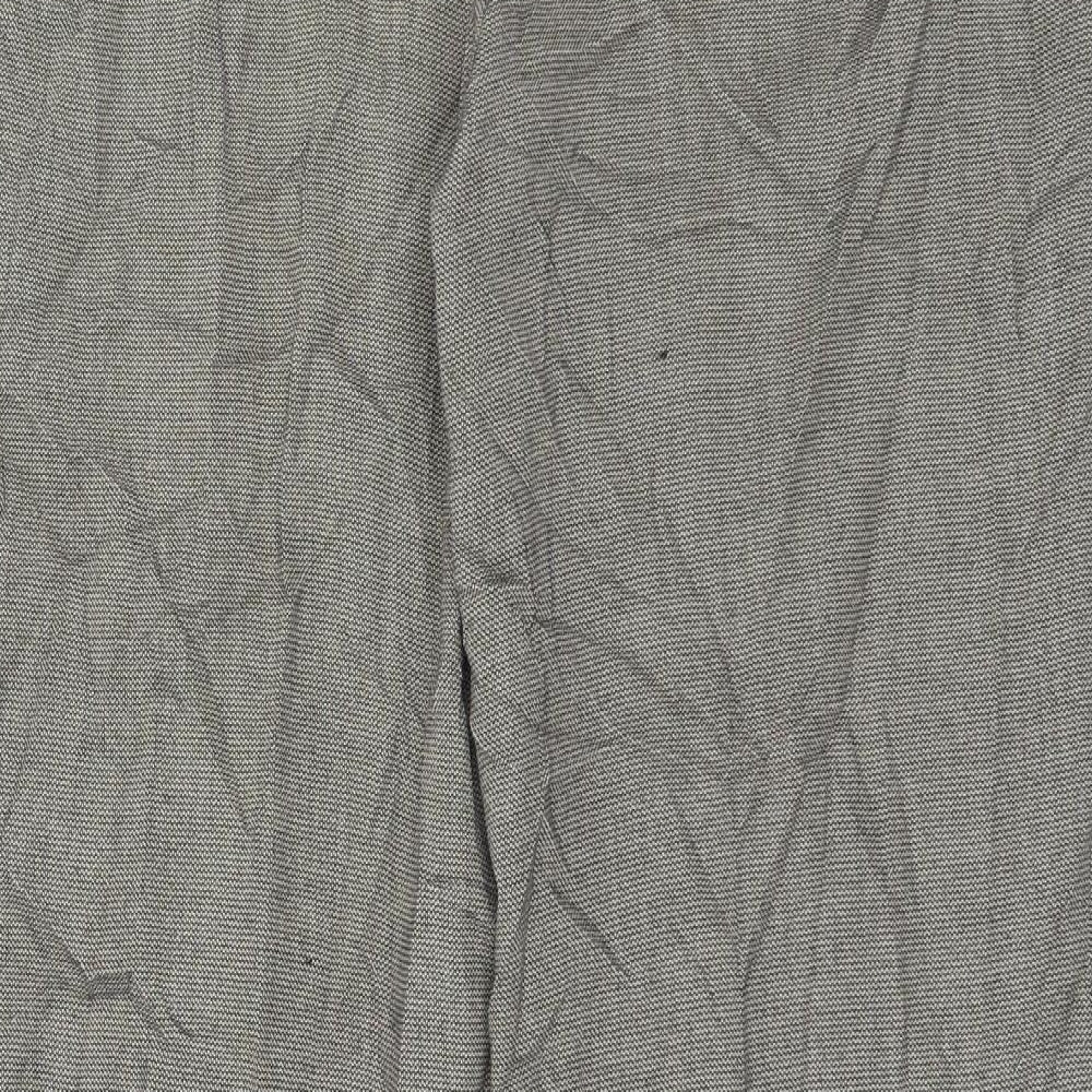 NEXT Mens Beige Geometric  Trousers  Size 16 L28 in