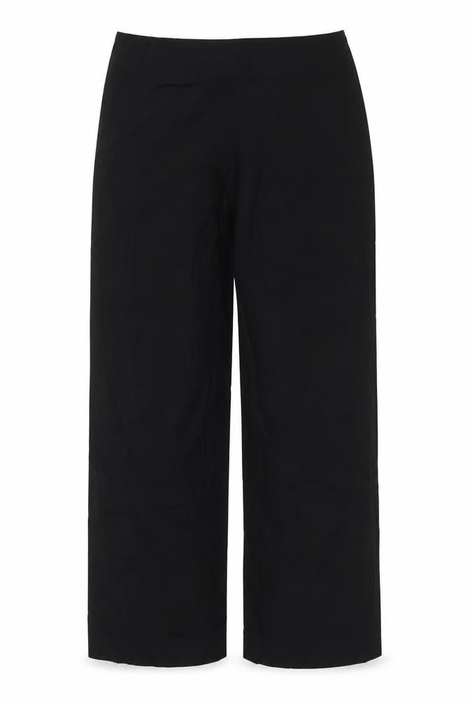 Front view of Kaliko women’s black trousers, size UK 10, 28-inch leg