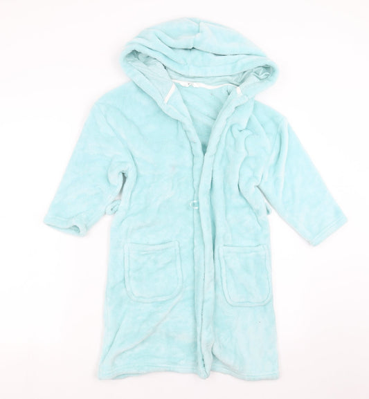 Marks and Spencer Girls Green Solid  Top Robe Size 7-8 Years