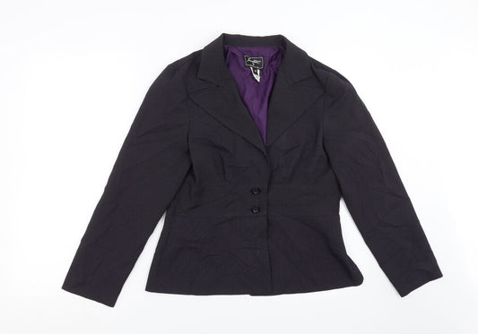 sweet suit Womens Purple Striped  Jacket Suit Jacket Size 8