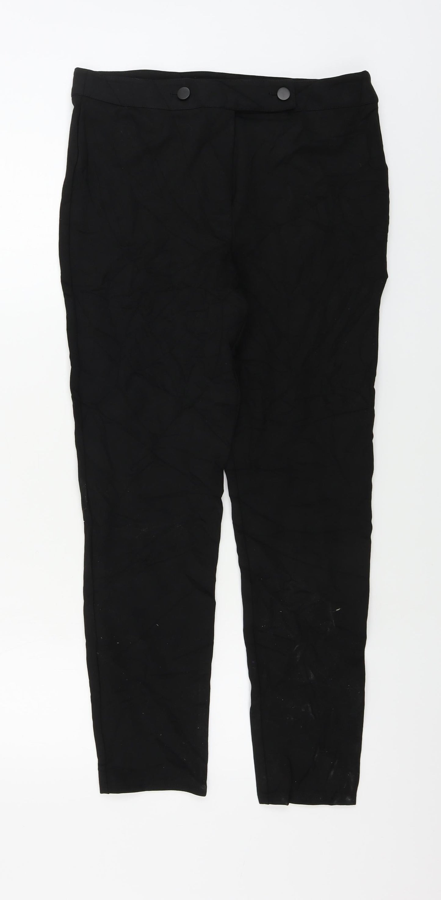 Papaya  Womens Black   Trousers  Size 12 L25 in