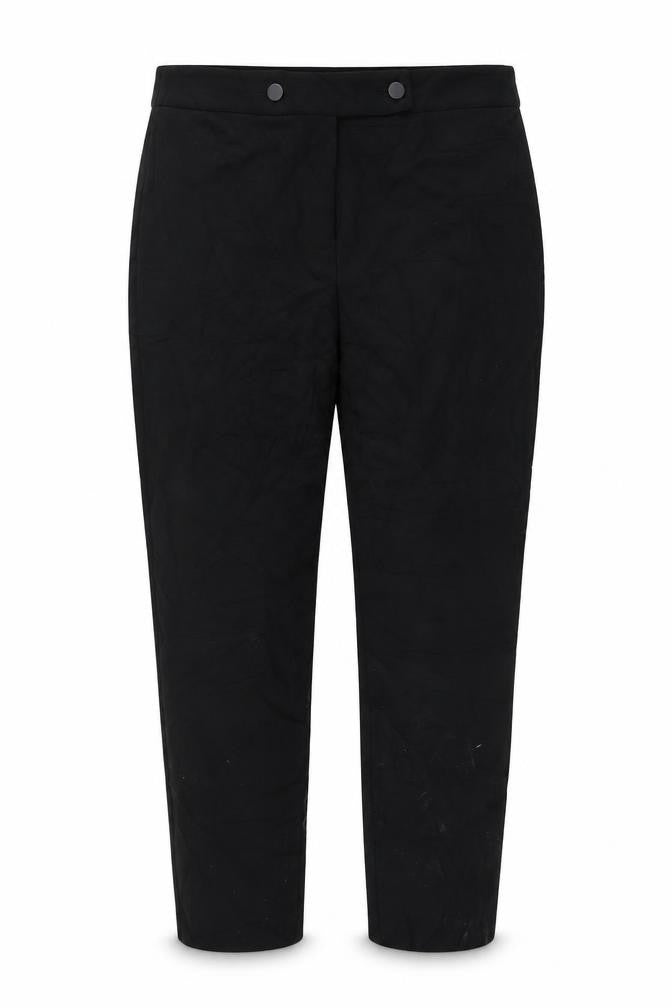 Front view of Papaya women’s black trousers, size UK 12, 25-inch leg