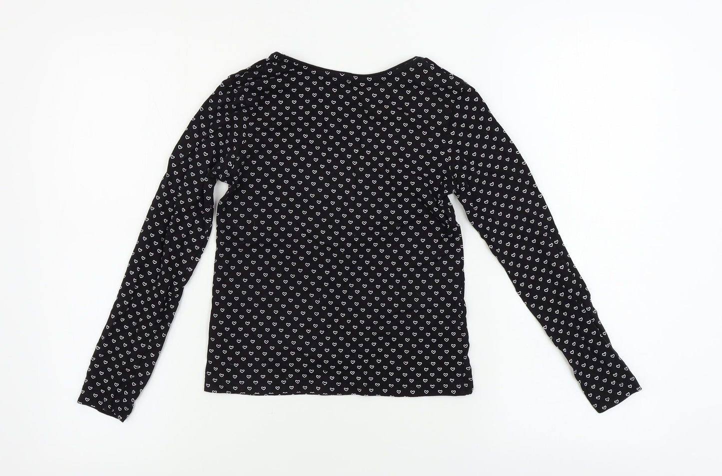 yd Girls Black   Basic T-Shirt Size 9-10 Years