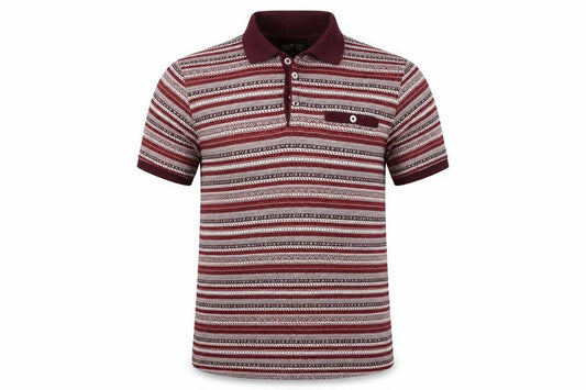 Sandstone & Co Men  Mens Red Geometric   Polo Size S