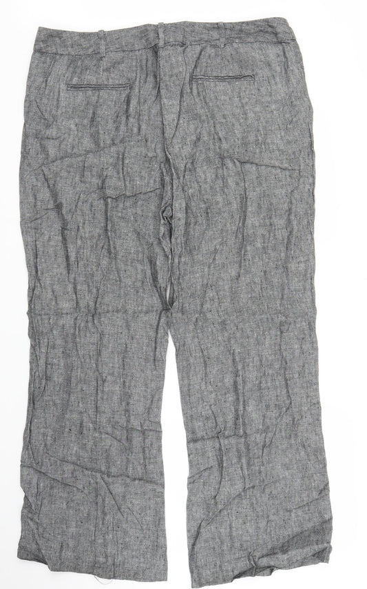 Saviour Womens Grey   Trousers  Size 38 in L27 in