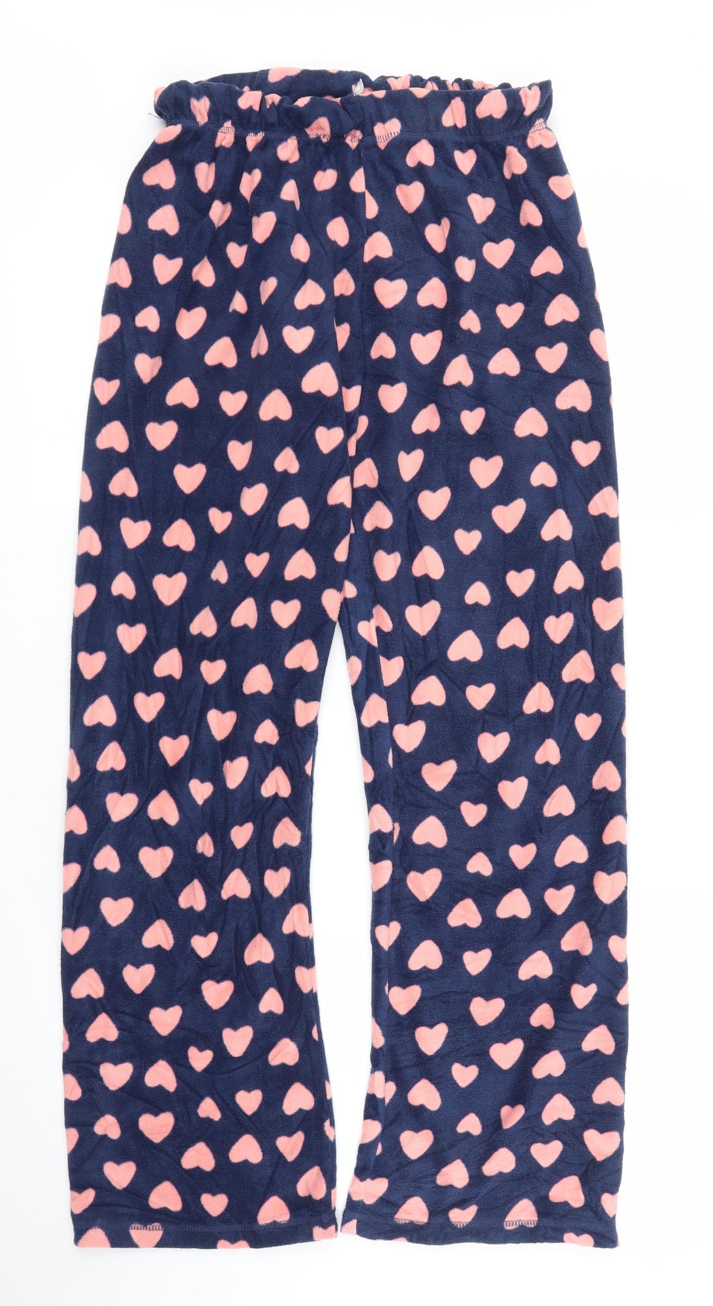 Primark Womens Blue Solid  Chemise Pyjama Pants Size 8