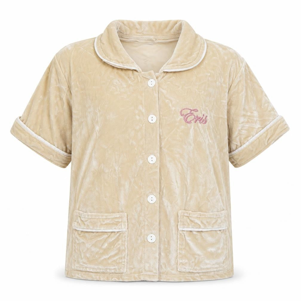 Winter Roes Girls Beige  Velvet Top Pyjama Top Size 9-10 Years