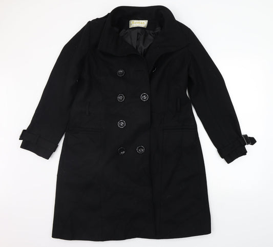 Roman Womens Black   Jacket Coat Size S