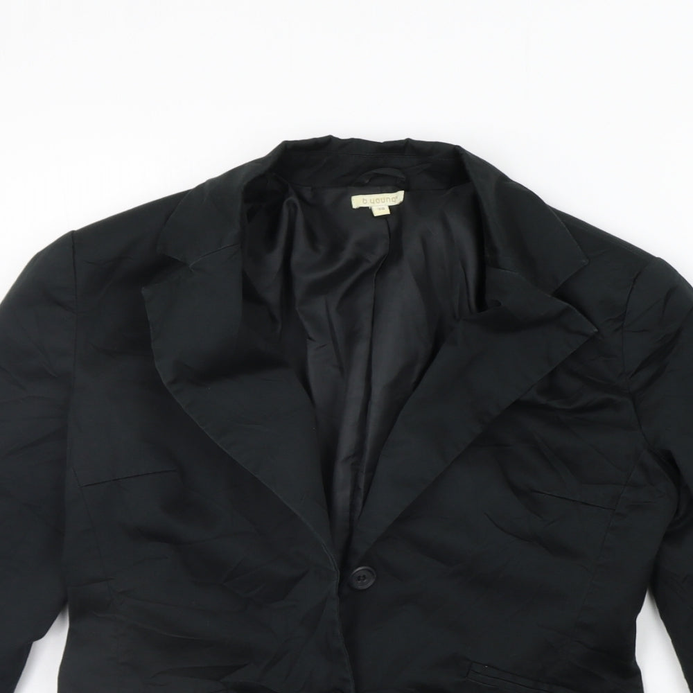 b.young Womens Black   Jacket Suit Size 10