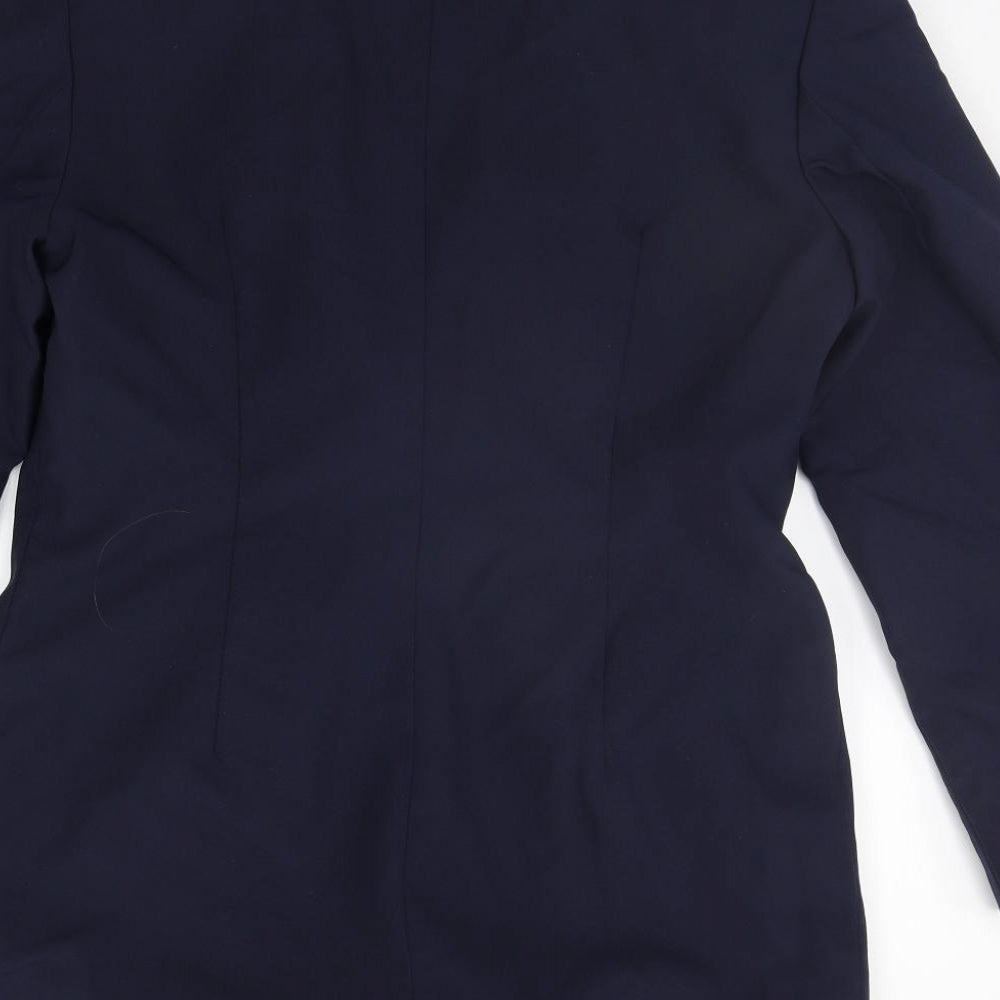 Preworn Womens Blue   Jacket Suit Jacket Size 14