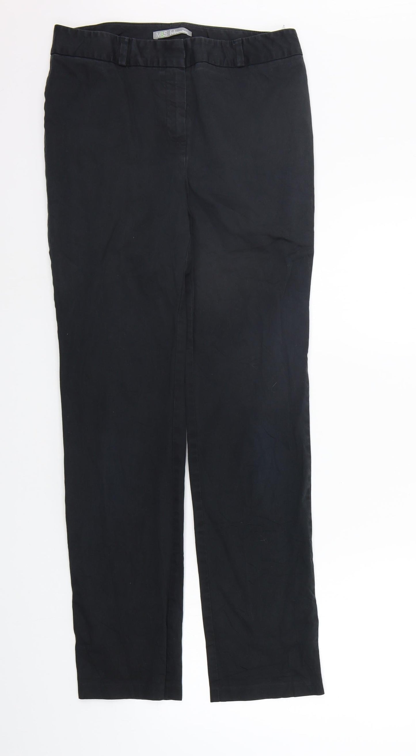 Marks and Spencer Womens Black   Sweatpants Trousers Size 10 L28 in