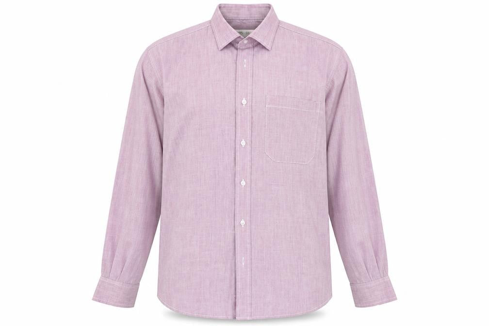 BHS Mens Purple    Button-Up Size 15.5
