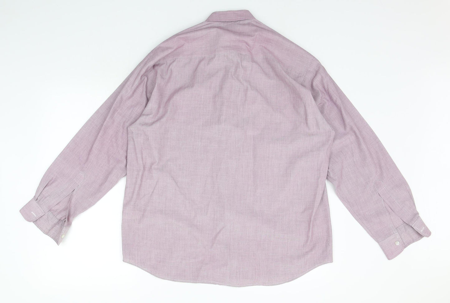 BHS Mens Purple    Button-Up Size 15.5