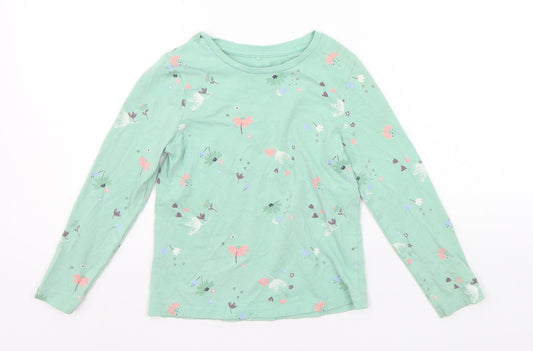 George Boys Green Geometric  Basic T-Shirt Size 5-6 Years