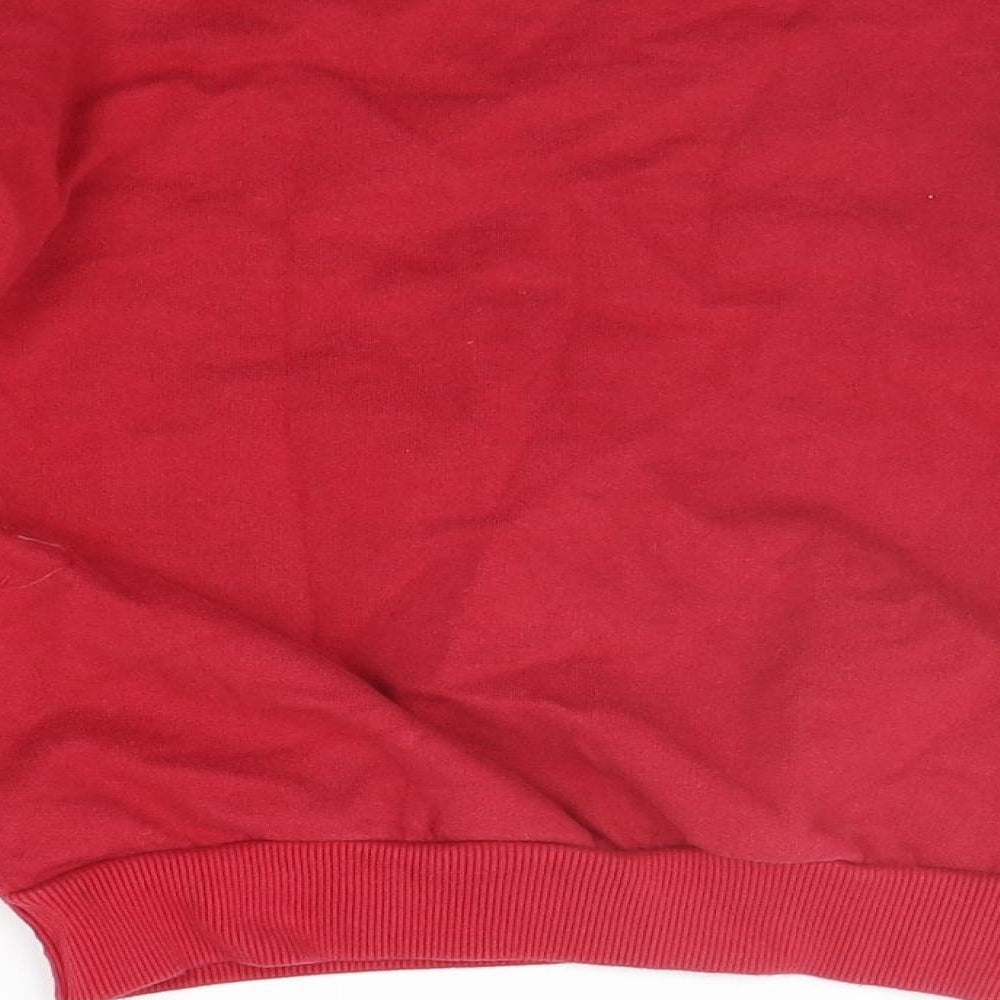 F&F Boys Red   Pullover Jumper Size 5-6 Years  - SEQUIN