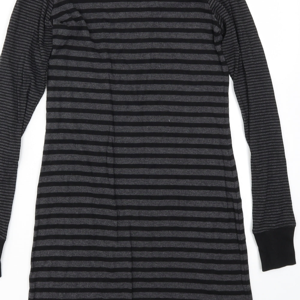 H&M Womens Black Striped  Fit & Flare  Size S